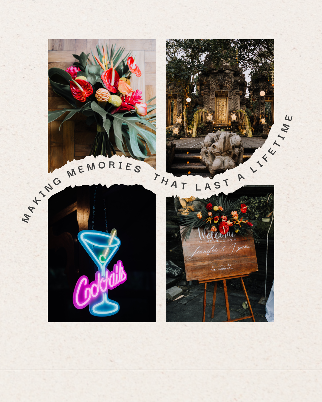 Beige Aesthetic Quote Scrapbook Photo Collage Instagram Post