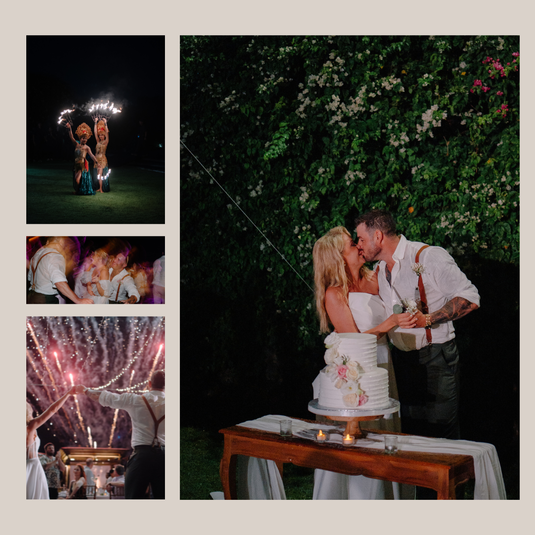 Beige Modern Wedding Photo Collage Instagram Post