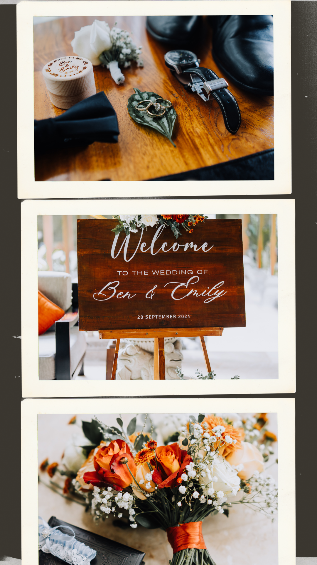 Black Vintage Mood Board Instagram Story