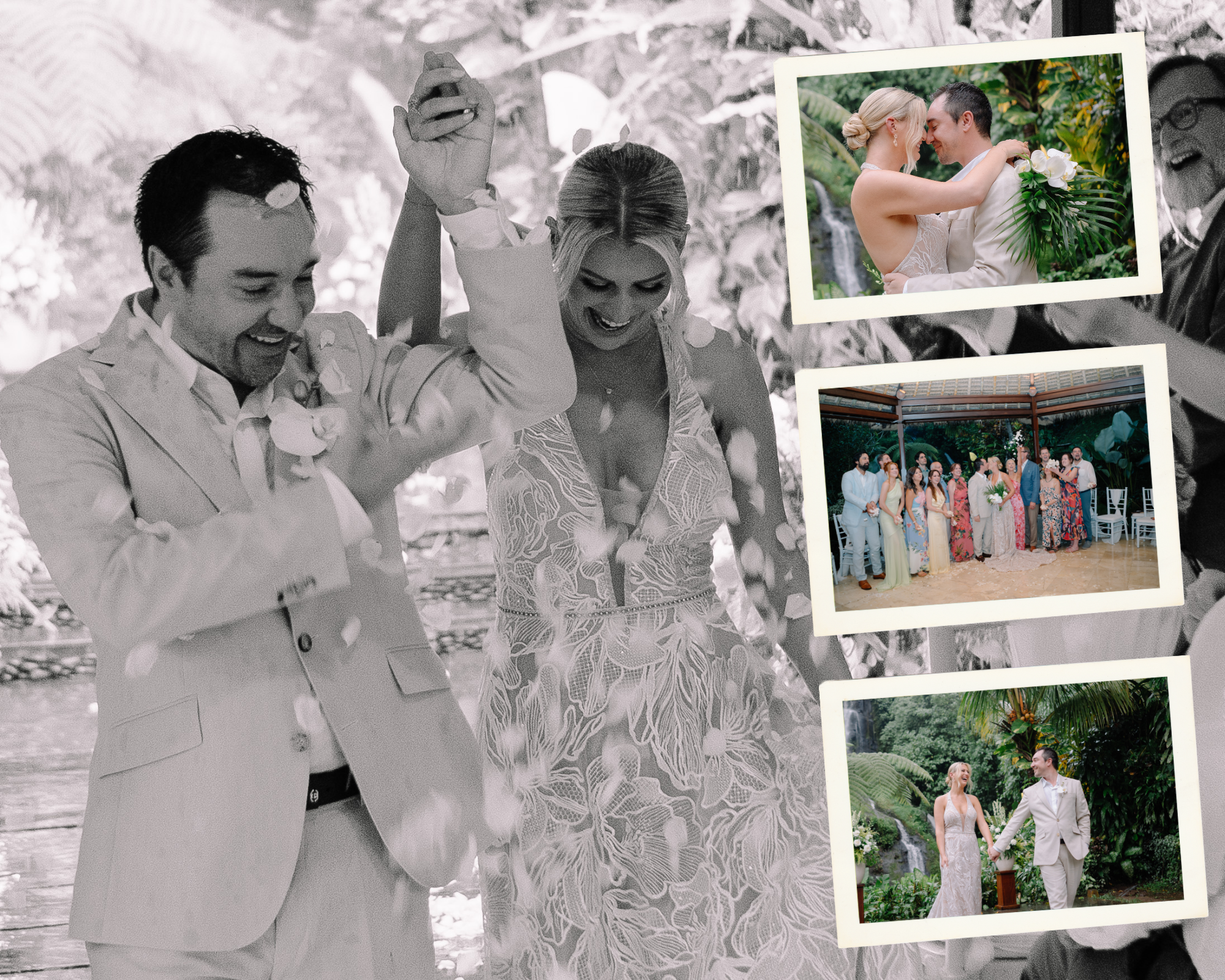 Brown Simple Wedding Photo Collage (1)