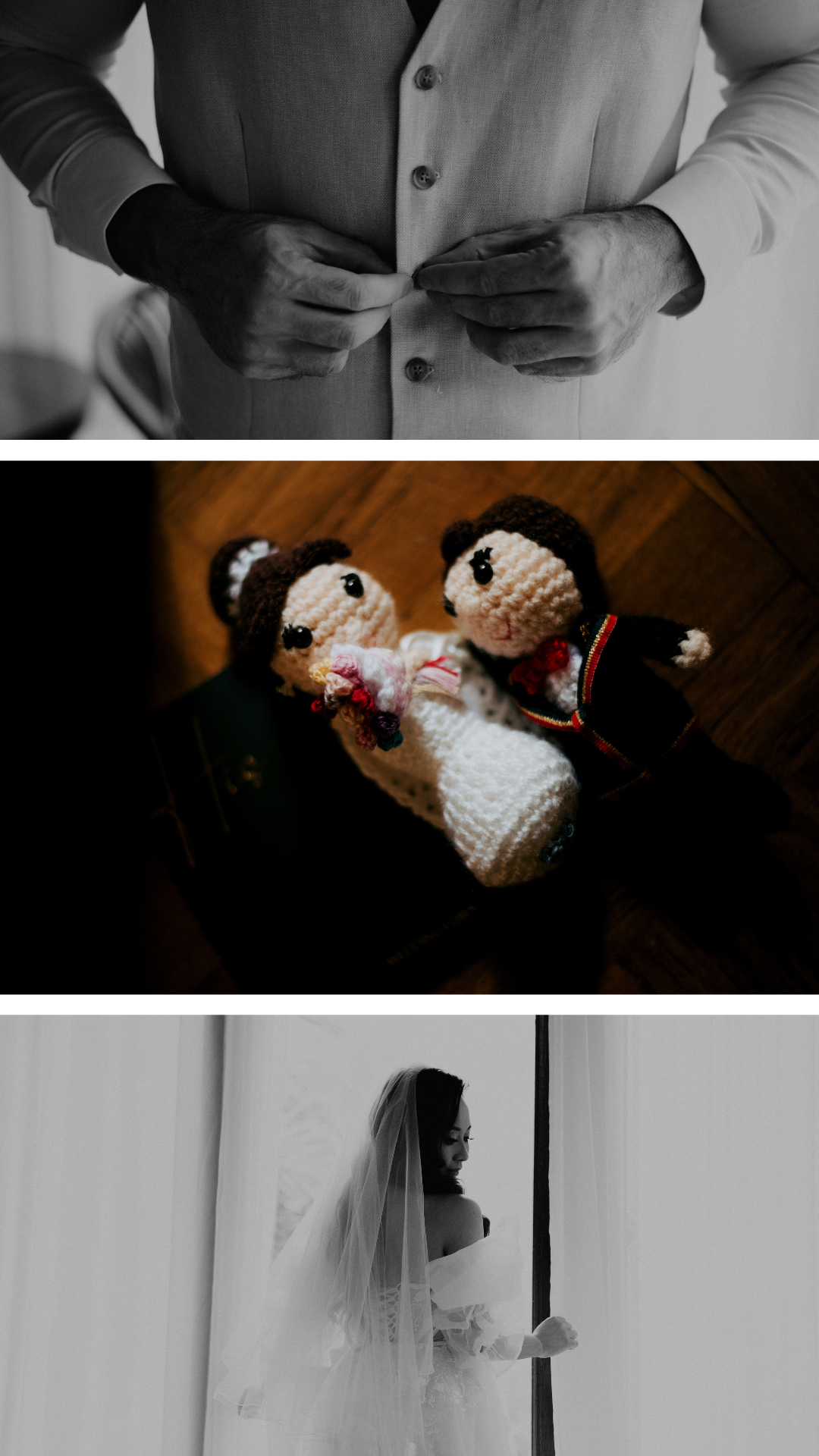 Neutral Minimal Flower Bouquet Photo Collage Your Story