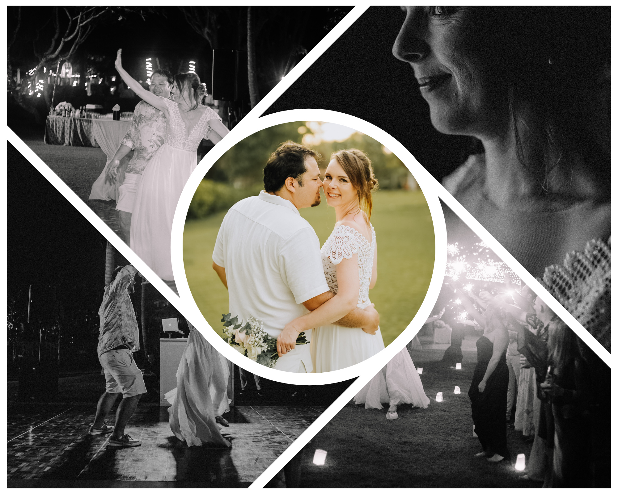 White Brown Wedding Photo Collage-1